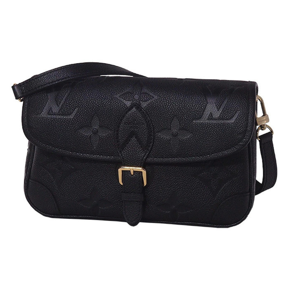Louis Vuitton Monogram Empreinte Diane Shoulder Bag Leather Noir Black